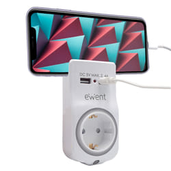 Ewent EW1225 chargeur d'appareils mobiles Universel Blanc Secteur Intérieure