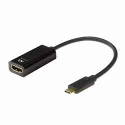 Ewent EW9823, 0,15 m, USB Type-C, HDMI Type A (Standard), Mâle, Femelle, Droit