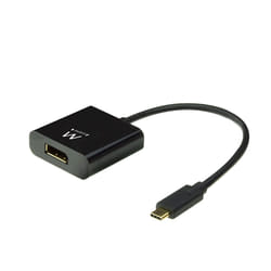 Ewent EW9825 câble vidéo et adaptateur 0,15 m USB Type-C DisplayPort Noir