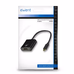 Ewent EW9825 câble vidéo et adaptateur 0,15 m USB Type-C DisplayPort Noir - Vue supplémentaire 4