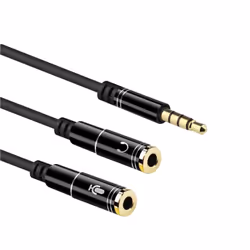 Ewent EC1641 câble audio 0,3 m 3,5mm 2 x 3.5mm Noir