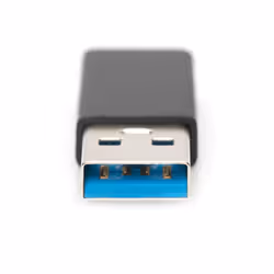Ewent EW9650 changeur de genre de câble USB Type-A USB Type-C Noir