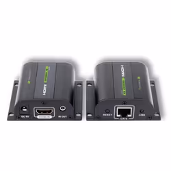 Techly IDATA EXT-E70I, Émetteur et récepteur AV, 60 m, Compatibilité 3D, Noir, HDCP