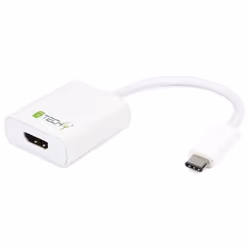 Techly IADAP USB31-HDMI, 3.2 Gen 2 (3.1 Gen 2), USB Type-C, Sortie HDMI