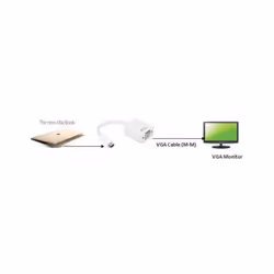 Techly IADAP-USB31-VGA adaptateur graphique USB Blanc