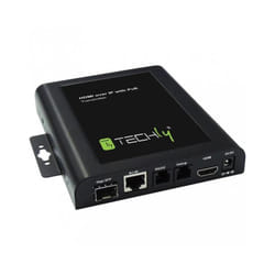 Techly IDATA EXTIP-VW extension audio/video Émetteur AV Noir
