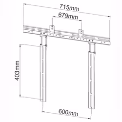 Techly ICA-PLB 102S support pour téléviseur Noir