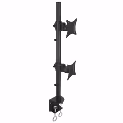 Techly ICA-LCD-350-D, 20 kg, 33 cm (13"), 68,6 cm (27"), 100 x 100 mm, Réglage de la hauteur, Noir