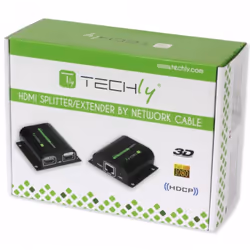 Techly IDATA-EX-HL21D extension audio/video Émetteur et récepteur AV