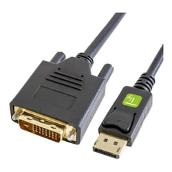 Techly ICOC DSP-C12-010 câble vidéo et adaptateur 1 m DisplayPort DVI Noir