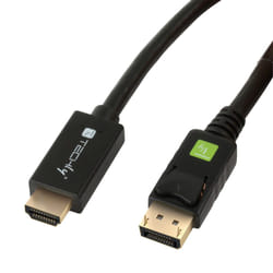 Techly ICOC DSP-H12-030 câble vidéo et adaptateur 3 m DisplayPort HDMI Noir