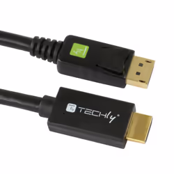 Techly ICOC DSP-H12-030 câble vidéo et adaptateur 3 m DisplayPort HDMI Noir - Vue supplémentaire 4
