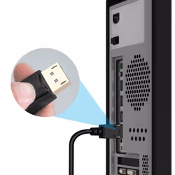 Techly ICOC DSP-H12-030 câble vidéo et adaptateur 3 m DisplayPort HDMI Noir - Vue supplémentaire 6