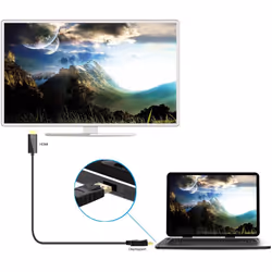 Techly ICOC DSP-H12-030 câble vidéo et adaptateur 3 m DisplayPort HDMI Noir - Vue supplémentaire 7