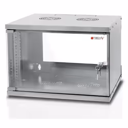 Techly I-CASE EL-1006G32, Rack monté sur le mur, 6U, 50 kg, 11,7 kg, Gris