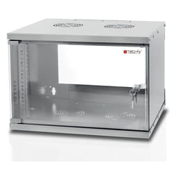 Techly I-CASE EL-1006G32 étagère 6U Rack monté sur le mur Gris