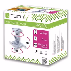 Techly ICA-PM 100WH support pour projecteurs Plafond Blanc