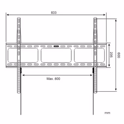 Techly ICA-PLB 860 support pour téléviseur 2,03 m (80") Noir - Vue supplémentaire 4