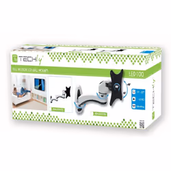 Techly ICA-LCD 217S support pour téléviseur 27" Blanc, Noir