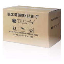 Techly I-CASE EL-1006B45 étagère 6U Rack monté sur le mur Noir