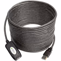 Techly IUSB-REP10TY câble USB 10 m USB 2.0 USB A Noir