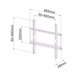 Techly ICA-PLB-162MW support pour téléviseur 55" Blanc