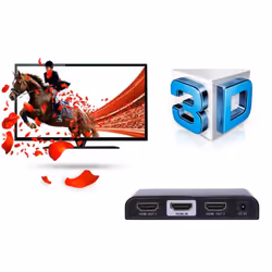 Techly IDATA HDMI2-4K2 répartiteur vidéo HDMI 2x HDMI - Vue supplémentaire 6