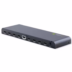 Techly IDATA HDMI2-4K8, HDMI, 8x HDMI, 3840 x 2160 pixels, Noir, Aluminium, 4K Ultra HD