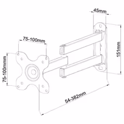 Techly ICA-LCD 923B support pour téléviseur 30" Noir - Vue supplémentaire 3