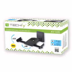 Techly ICA-SP SS201 support de haut-parleurs Mur Noir