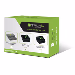 Techly IDATA HDMI-EA74K convertisseur audio Noir
