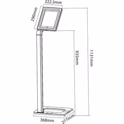 Techly ICA-TBL 1501 support antivol pour tablettes 10.1" Argent