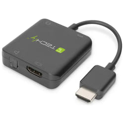 Techly IDATA HDMI-VGA8 câble vidéo et adaptateur Noir