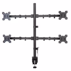 Techly ICA-LCD 382-Q, Pince, 40 kg, 33 cm (13"), 68,6 cm (27"), 100 x 100 mm, Noir