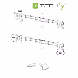 Techly ICA-LCD 2540 support d'écran plat pour bureau 27" Noir