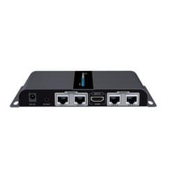 Techly IDATA EX-HL41TY extension audio/video Émetteur et récepteur AV Noir