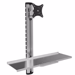 Techly ICA-PLW 01, 8 kg, 38,1 cm (15"), 68,6 cm (27"), 75 x 75 mm, 100 x 100 mm, Argent