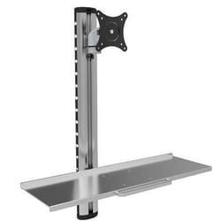 Techly ICA-PLW 01 support d'écran plat pour bureau 27" Argent Mur