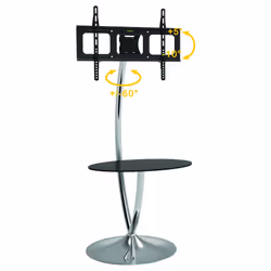 Techly ICA-TR13 support pour téléviseur 70" Noir, Argent