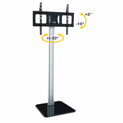 Techly ICA-TR11 support pour téléviseur 70" Noir, Argent