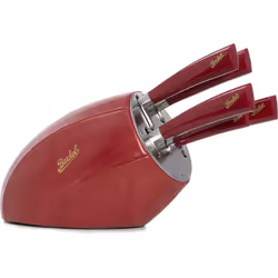 Berkel Elegance Sense, Bloc de couteaux/coutellerie, Acier inoxydable, Rouge, 5 pièce(s)