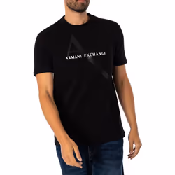 Tee shirt logo en coton - Armani exchange - Homme