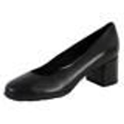 Escarpins Geox D New Annya en cuir noir pour femme - Semelles respirantes et imperméables
