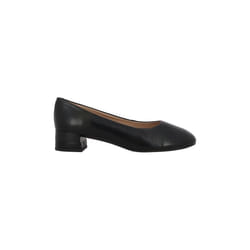 Ballerines Geox D CHLOO MID - Femme - Cuir Noir - Talon moyen 35 cm
