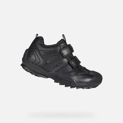 Derbies Geox JR SAVAGE pour bébé - Noir - Cuir - Confortables et respirantes