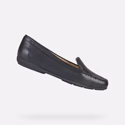 Mocassins Femme - Geox - D ANNYTAH MOC - Cuir Noir - Confortable et Respirant