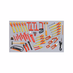 L'assortiment d'outils isolés pour l'électrotechnique 46 pcs. 059801257 Beta 5980MQ est un assortiment d'outils à main comple ...
