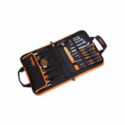 020010157 Beta 2001/BZ27 VU est une mallette en tissu pliable très résistante contenant un assortiment de 27 pièces d'outils  ...
