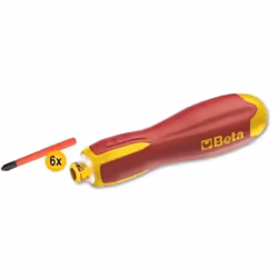 Il giravite elettrico Evox-E con 6 inserti 012110701 Beta 1211E/GE è un pratico ed efficiente cacciavite a batteria integrata ...
