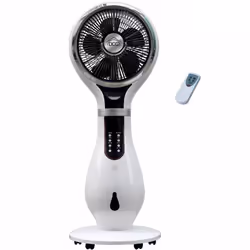 DCG Eltronic VE1850, Ventilateur à lame domestique, Noir, Blanc, 9,5 h, 200 ml/h, 2,3 L, LED
